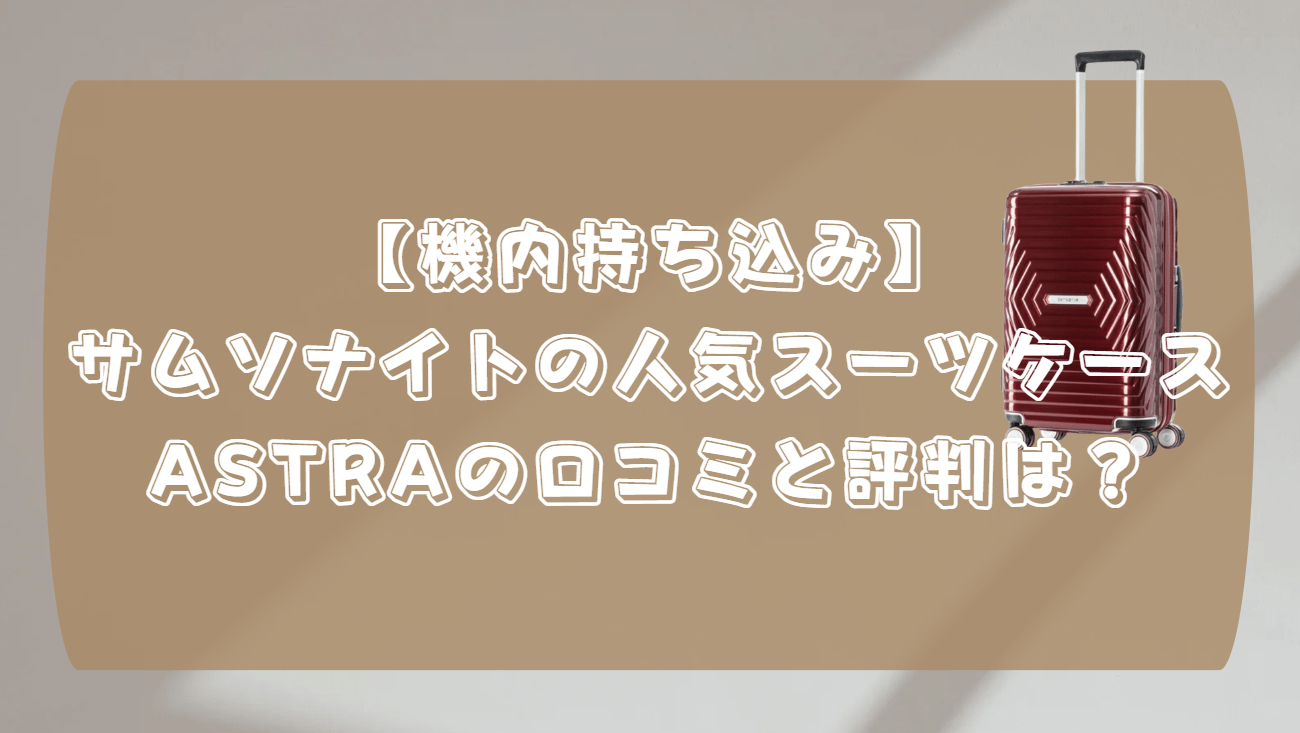 機内持ち込み　サムソナイト　評判